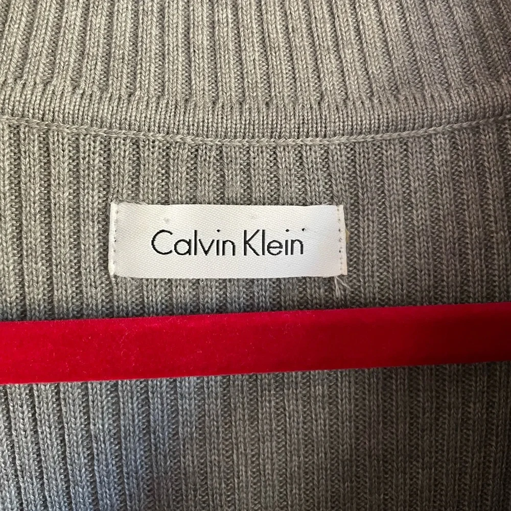 Calvin Klein Gray Cowl Neck Sweater Dress - Picture 4 of 6